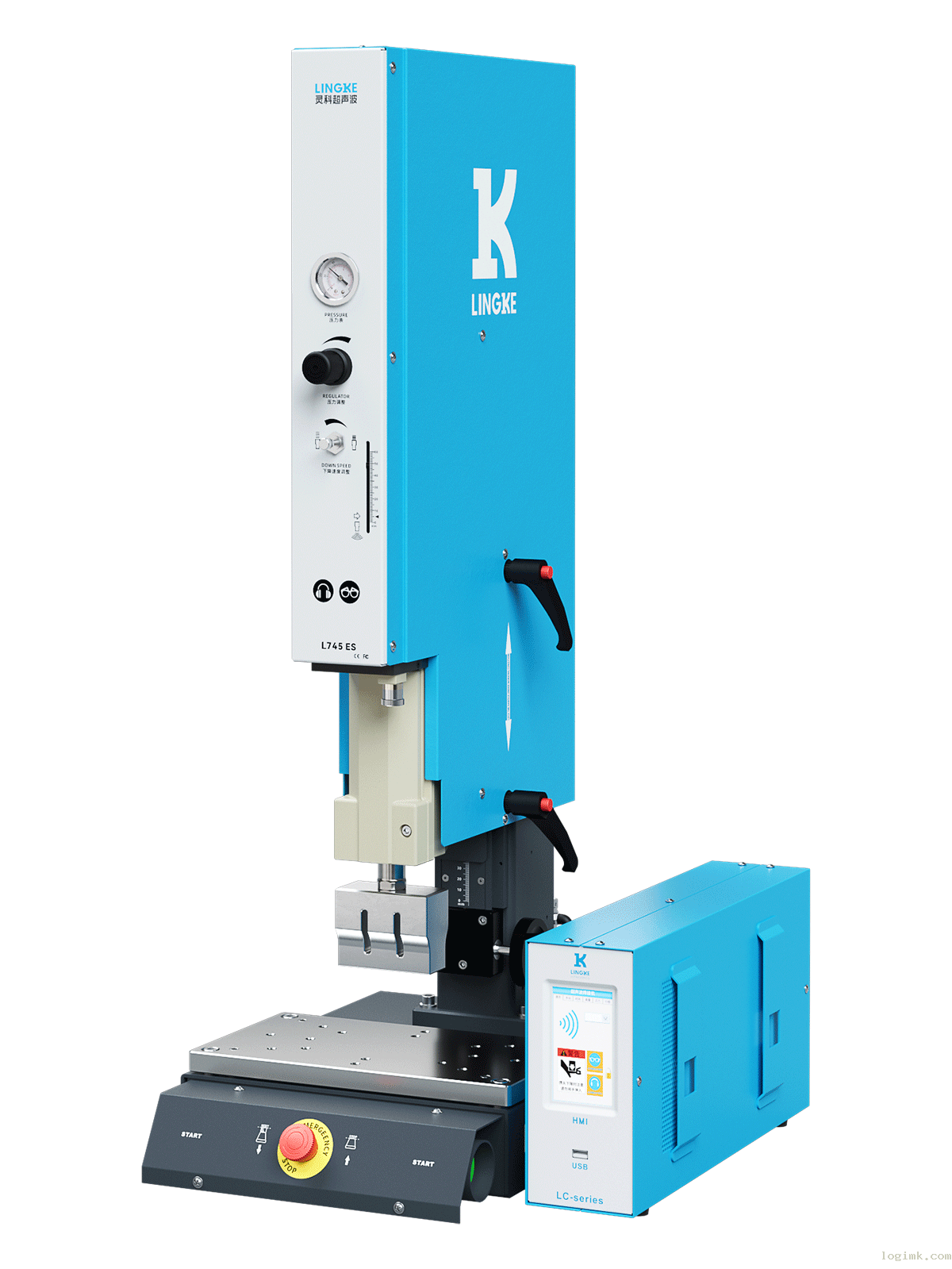 灵科超声波塑料焊接机 30kHz-1200W L745 ES 数字 灵科超声波塑料焊接机 30kHz-1200W L745 ES 数字