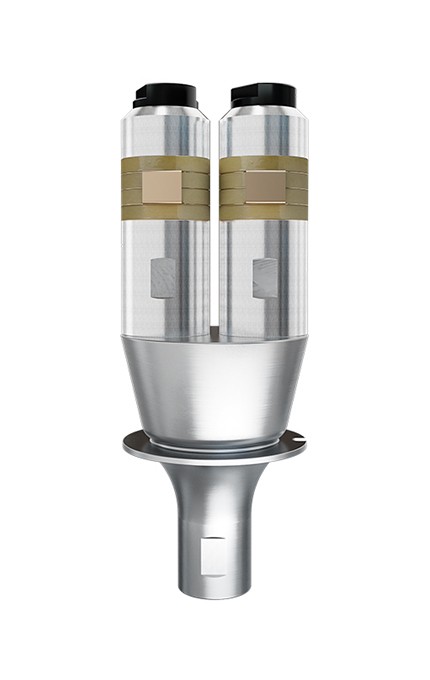 15kHz-4200W 熙顺换能器 双柱直筒(银黄)
